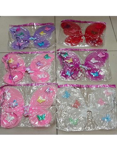 PVCDE TAÇLI KELEBEK KANADI 3PCS