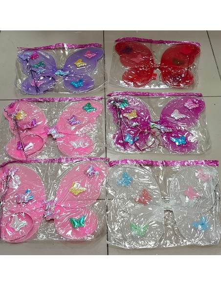 PVCDE TAÇLI KELEBEK KANADI 3PCS