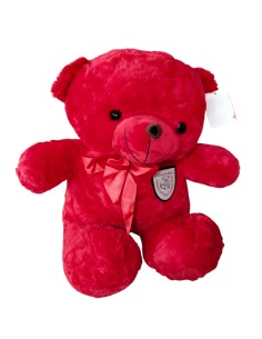50 CM KIRMIZI AYI PELUŞ ithal