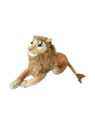 36 CM SESLİ YATAN ASLAN PELUŞ ithal