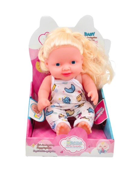 KUT. TR KONUŞAN SAÇLI ROZA BEBEK 23CM