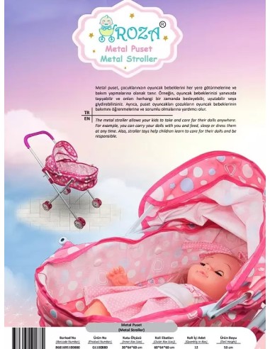 PVC'DE METAL BEŞİKLİ PUSET KATLANABİLİR