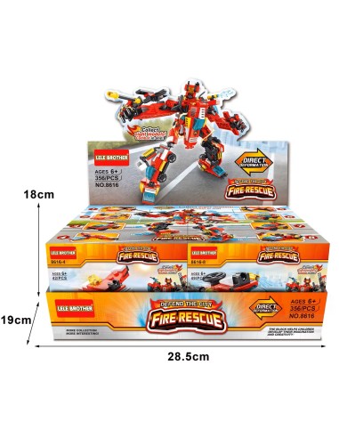 STAND KUT.2 in1 İTFAİYE TAKIMI LEGO CİTY