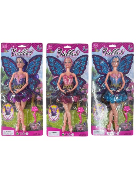 KART.BALERİN KANATLI BEBEK 30CM