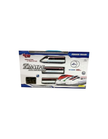 KUT.PİLLİ Hızlı Tren Set 40 Parça Işıklı  308 Cm