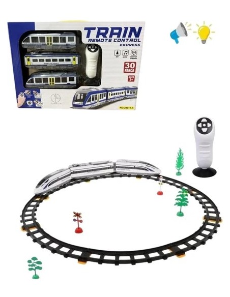 KUT.U/K EXPRESS Tren Set 30 Parça Işıklı ve sesli 176 Cm