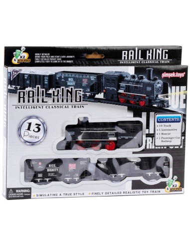 KUT. 13 PCS PİLLİ RAYLI TREN SETİ