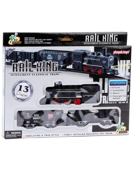 KUT. 13 PCS PİLLİ RAYLI TREN SETİ