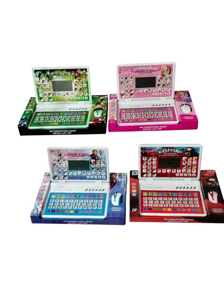KUT.PİLLİ LAPTOP KARAKTERLİ 100 FONKS. EĞİTİCİ TR-İNGİLİZCE