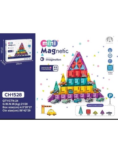 KUT.93 PCS MİNİ MANYETİK BLOKLAR 3.75CM