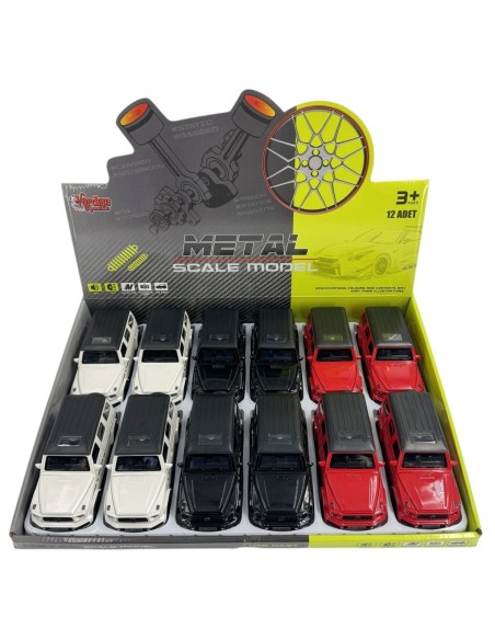 STAND'DA METAL ÇEKBIRAK SESLİ IŞIKLI JEEP 15CM