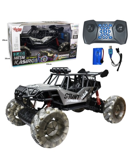 KUT.U/K ŞARJLI Off-Road Buharlı Kasırga Metal Araba 2.4G  1:8