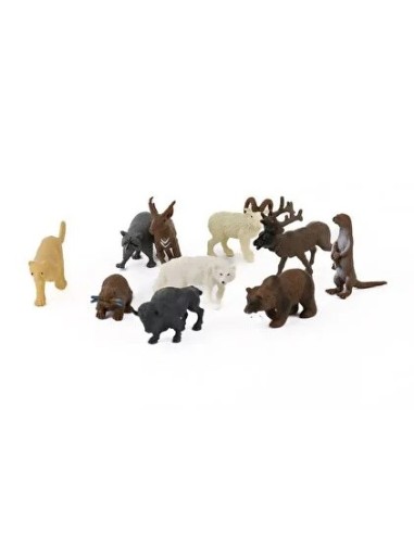 PVC DE 10 PCS KÇK VAHŞİ HAYVANLAR