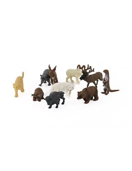 PVC DE 10 PCS KÇK VAHŞİ HAYVANLAR