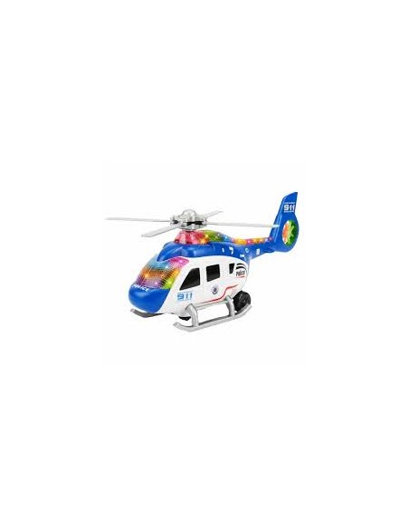 KUT.PİLLİ POLİS HELİKOPTER SESLİ IŞIKLI ÇARP-DÖN 30CM