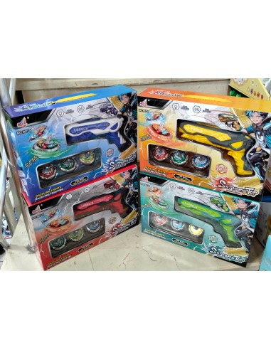 KUT.IŞIKLI SİLAH VE 3 BEYBLADE SETİ