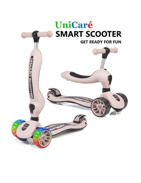 KUT.3 TEKER OTURAKLI 2 İN 1 UNİCARE SCOOTER IŞIKLI TEKER