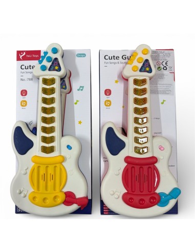 KUT.PİLLİ IŞIKLI GİTAR 35CM