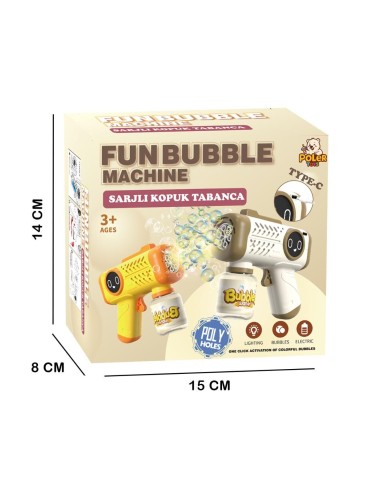 KUT. ŞARJLI ROBOTİKTYPE-C KÖPÜK TABANCA