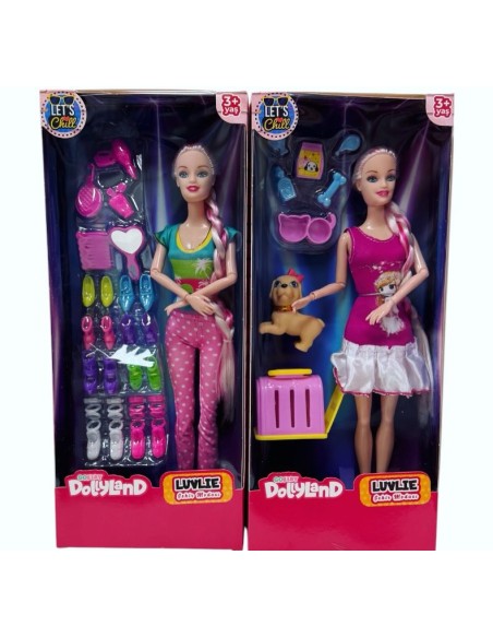 KUT.BARBİE EKLEMLİ BEBEK PET SHOP AKS.