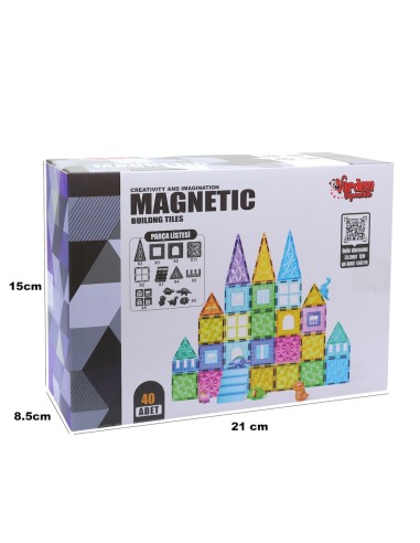 Kut.40 Parça 7,5 Cm Manyetik Yapı...