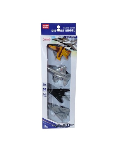 KUT.4'LÜ METAL ÇEKBIRAK UÇAK 9CM