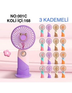 KUT.16CM 3 KADEMELİ ŞARJLI FAN