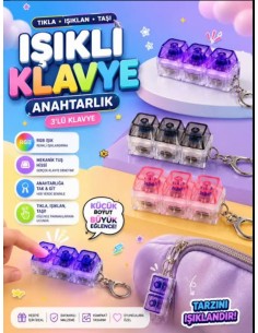 3'LÜ IŞIKLI KLAVYE DÜĞMELİ...