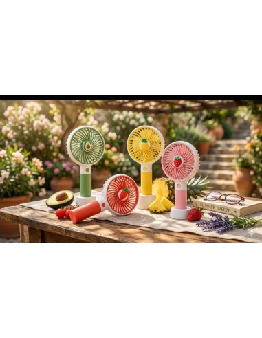KUT.MEYVELİ 3 KADEMELİ ŞARJLI FAN 14CM