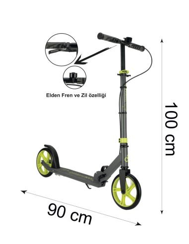 12+ EL FRENLİ NEON 2 TEKER SCOOTER...