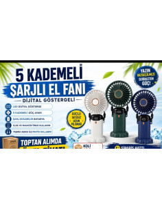 KUT.5 KADEMELİ ŞARJLI FAN... 2
