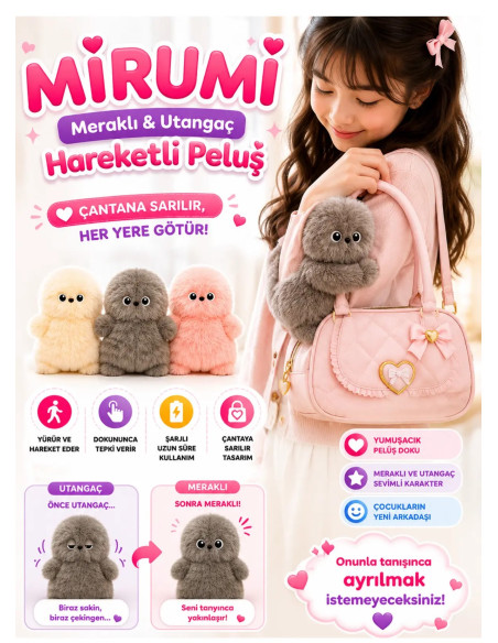 KUT.ŞARJLI MİRUMİ HAREKETLİ PELUŞ FONKSİYONLU