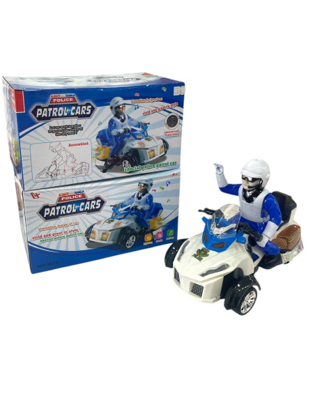 KUT.PİLLİ SESLİ IŞIKLI POLİSLİ ATV MOTOR