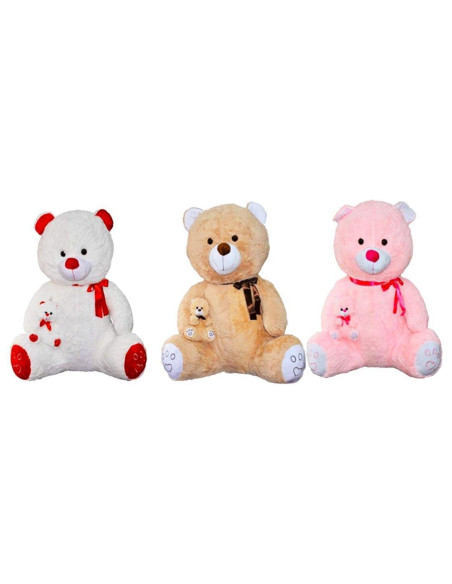 100 CM PELUŞ YAVRULU OTURAN AYI