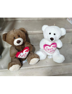 30 CM PELUŞ AYI ILOVE KALPLİ