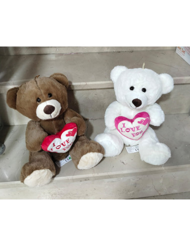 30 CM PELUŞ AYI ILOVE KALPLİ