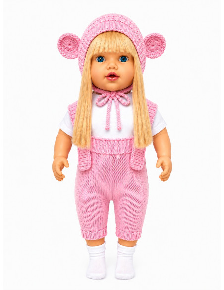 ÇANT.60 CM SAÇLI TRİKOLU ET BEBEK TR KONUŞAN