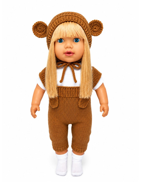 ÇANT.60 CM SAÇLI TRİKOLU ET BEBEK TR KONUŞAN