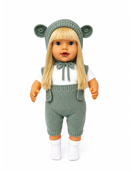 ÇANT.60 CM SAÇLI TRİKOLU ET BEBEK TR KONUŞAN