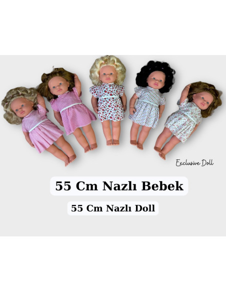ÇANT.55 CM TR KONUŞAN SAÇLI ET BEBEK