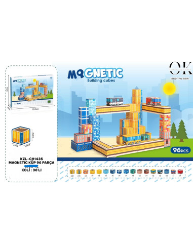 KUT.96 PCS KÜP MANYETİK BLOCK