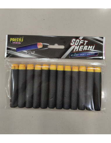 PVC'DE 12'Lİ NERF MERMİSİ