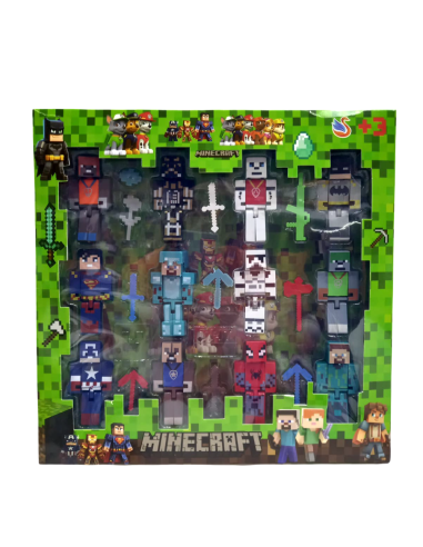 KUT.12'Lİ MINCRAFT KARAKTER SET