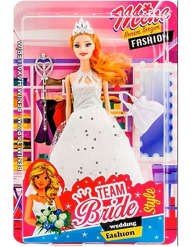 KUT.GELİN BARBİE BEBEK 28CM