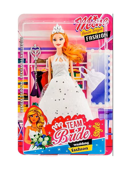 KUT.GELİN BARBİE BEBEK 28CM