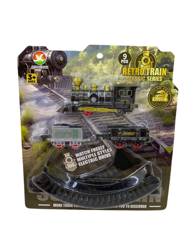 KART.PİLLİ RAYLI TREN SETİ 3 VAGONLU