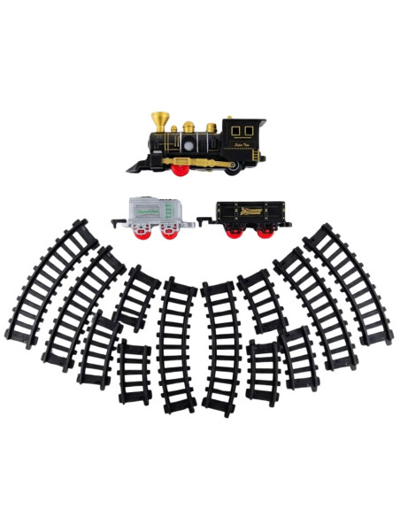 KART.PİLLİ RAYLI TREN SETİ 3 VAGONLU