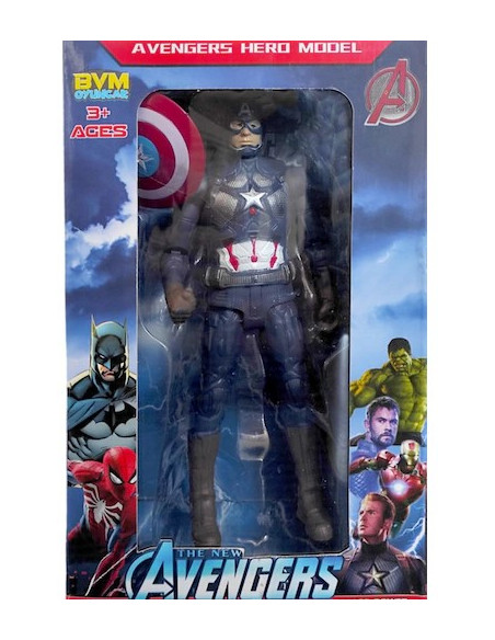 TEKLİ KUT.IŞIKLI AVANGERS KARAKTERLER 20CM 5 MODEL