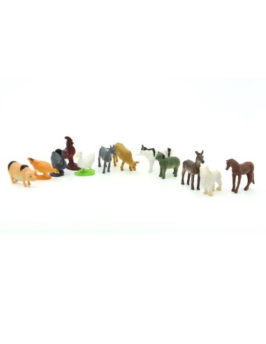 PVC'DE 12 PCS KÜÇÜK EVCİL HAYVANLAR5CM