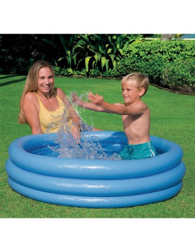 PVC'DE 3 BOĞ.KRİSTAL MAVİ HAVUZ 114X25 CM